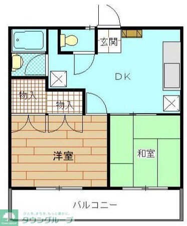 ヒルコーポ星野の物件間取画像